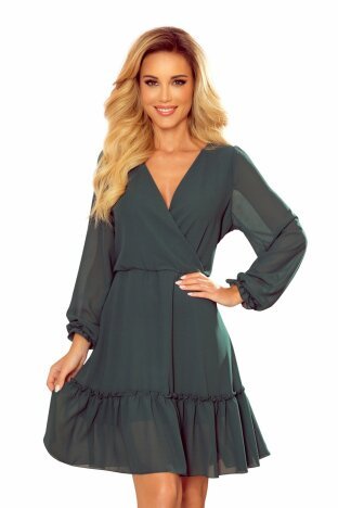 Rochie dama Helena, Verde S